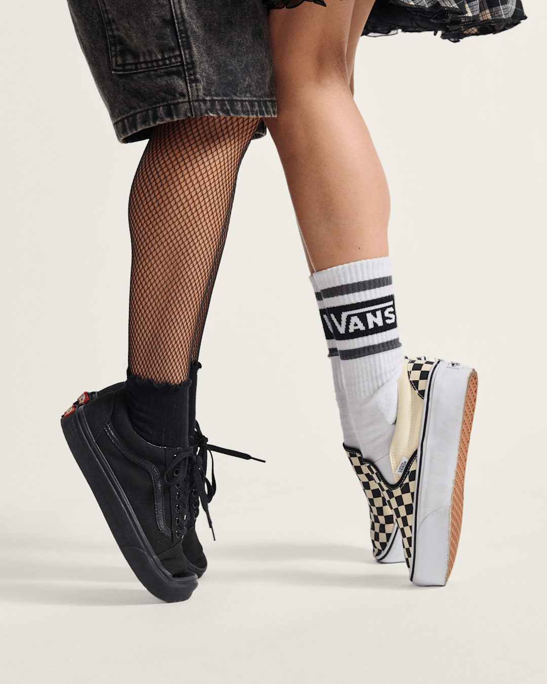 Vans Classic Slip-On Stackform Checkerboard Black/Classic White Shoe