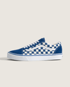 Checkerboard True Blue / White