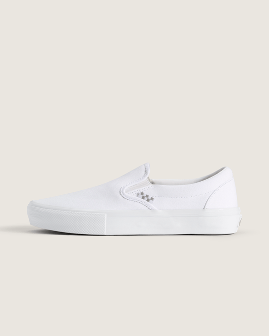 Vans Skate Slip-On True White Skate Shoe
