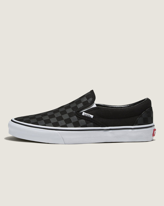 Vans Customs Classic Slip-On Checkerboard Wide Shoe in Customs