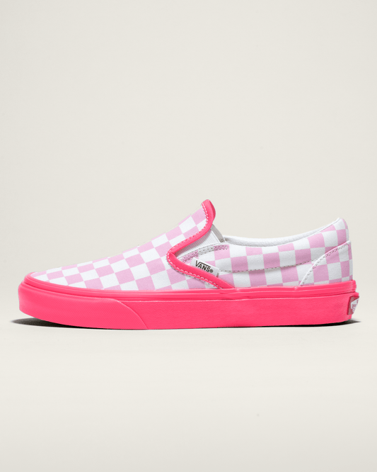 Vans Customs Classic Slip-On Checkerboard Shoe in Customs