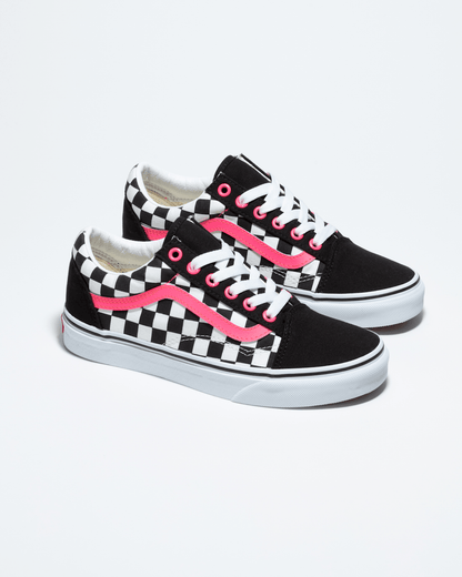 Vans Customs Old Skool Checkerboard Wide Shoe in Customs
