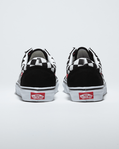 Vans Customs Old Skool Checkerboard Wide Shoe in Customs