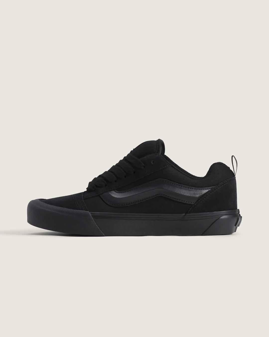 Vans Knu Skool Shoe in Triple Black