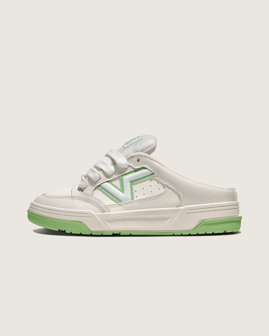 Vans Upland Mule Shoe in Off White / Green