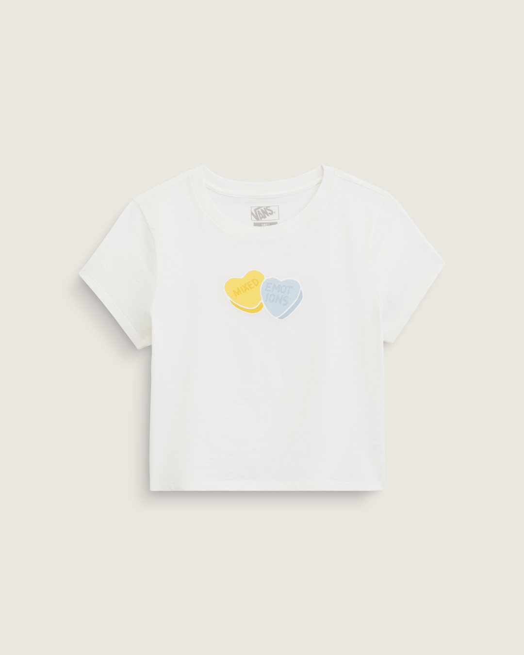 Vans Candy Mixed Emo T-Shirt in Marshmallow White