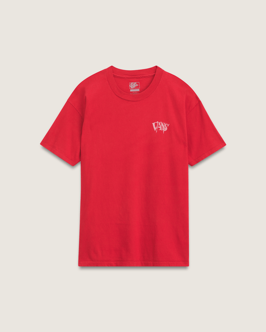 Vans Waffle Shop Optic Eye T-Shirt in Red