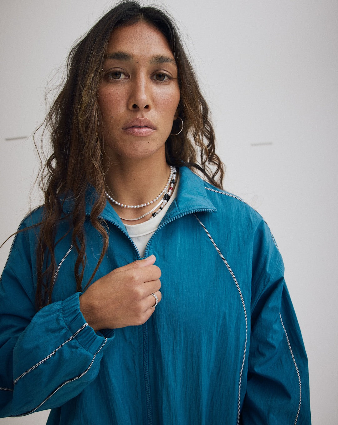 Vans Nyla Track Jacket in Stv Navy Blue