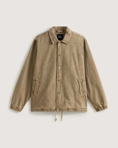 Vans Premium Denim Torrey Coaches Jacket in Bay Leaf Green