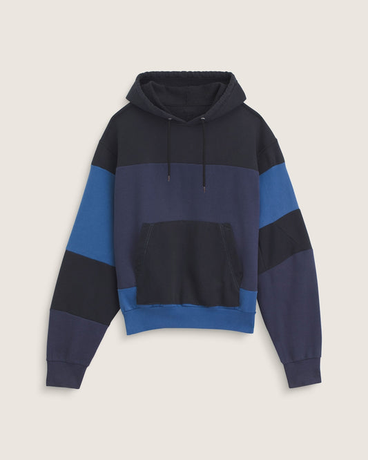 Vans Waffle Shop Reimagined Pieced Hoodie in Blue