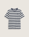 Checkerboard Marshmallow White / Navy Blue