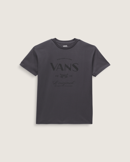 Vans French Lost Thoughts T-Shirt in Asphalt Grey