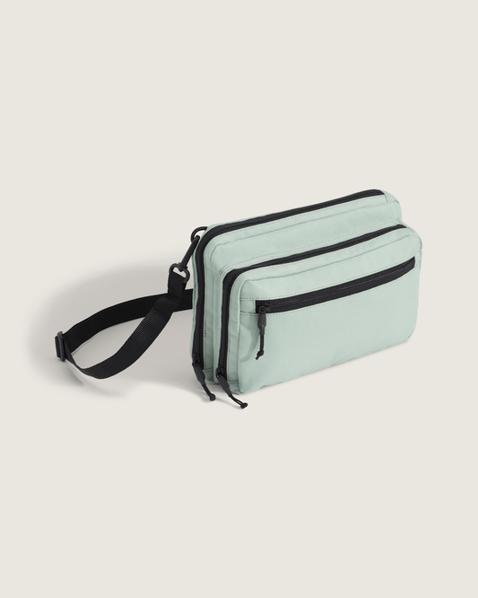 Vans Bail Convertible Crossbody Bag in Grey Olive Green