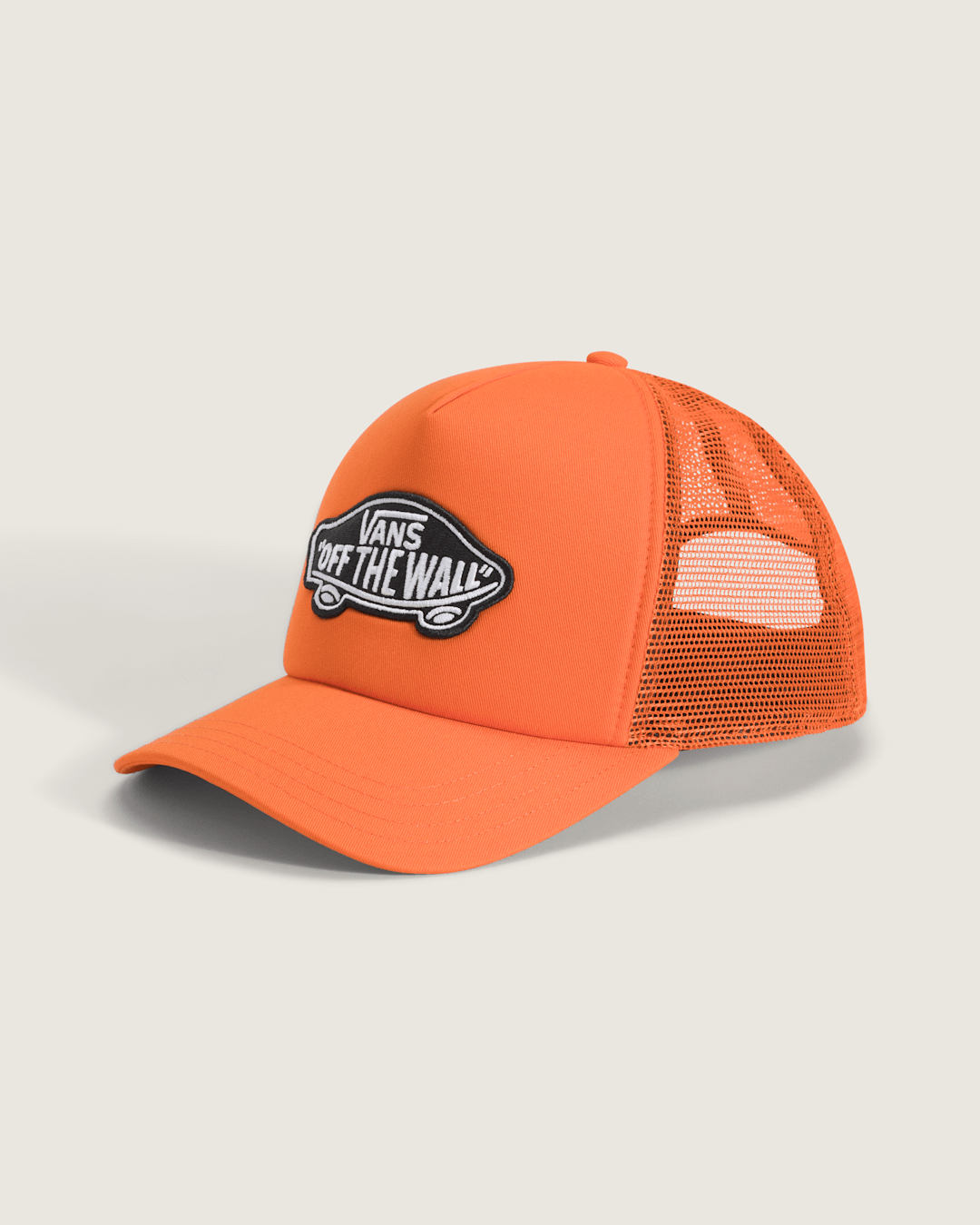 Vans Classic Patch Trucker Hat in Flame Red