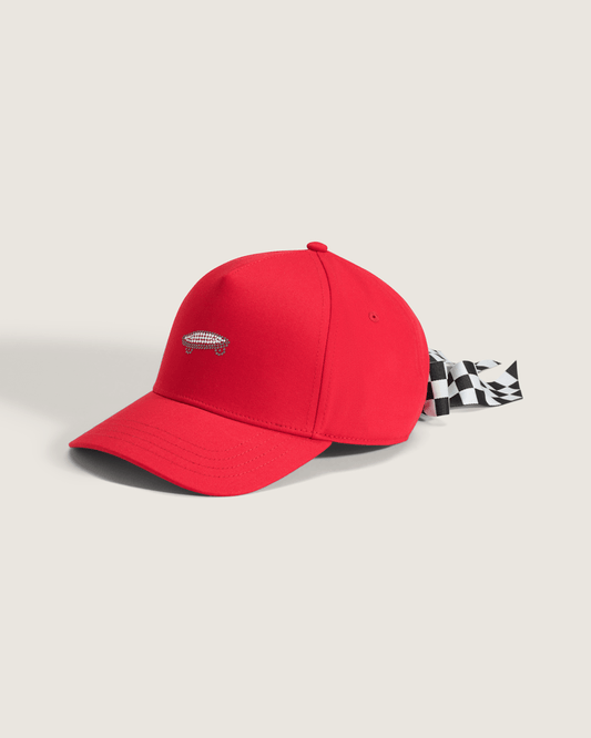 Vans Bow Back Hat in Racing Red