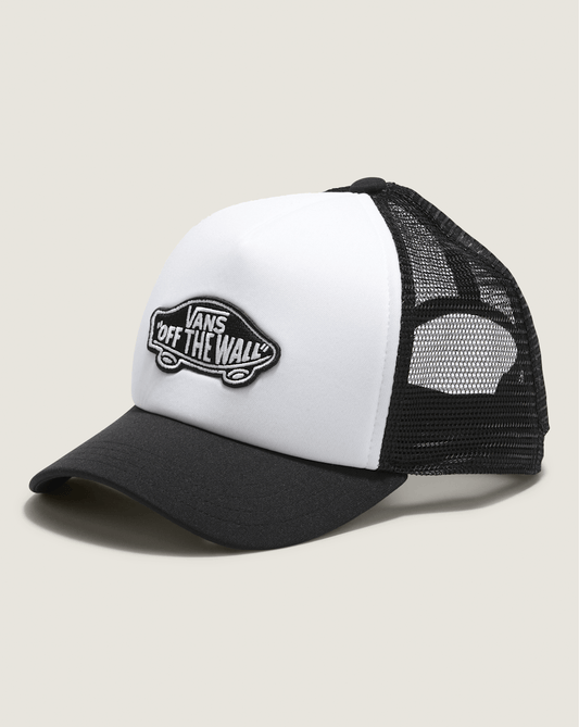 Vans Kids Classic Patch Trucker Hat in Black / White