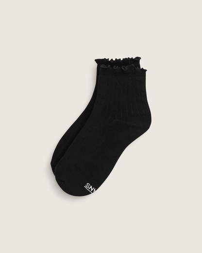 Vans Lettuce Have It Half Crew Socks in Black