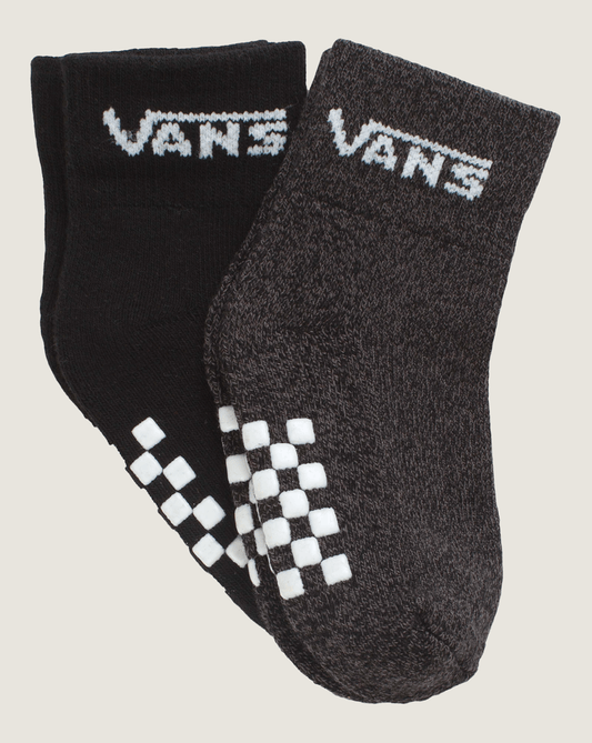 Vans Infant Classic Crew Socks 2-Pack in Black