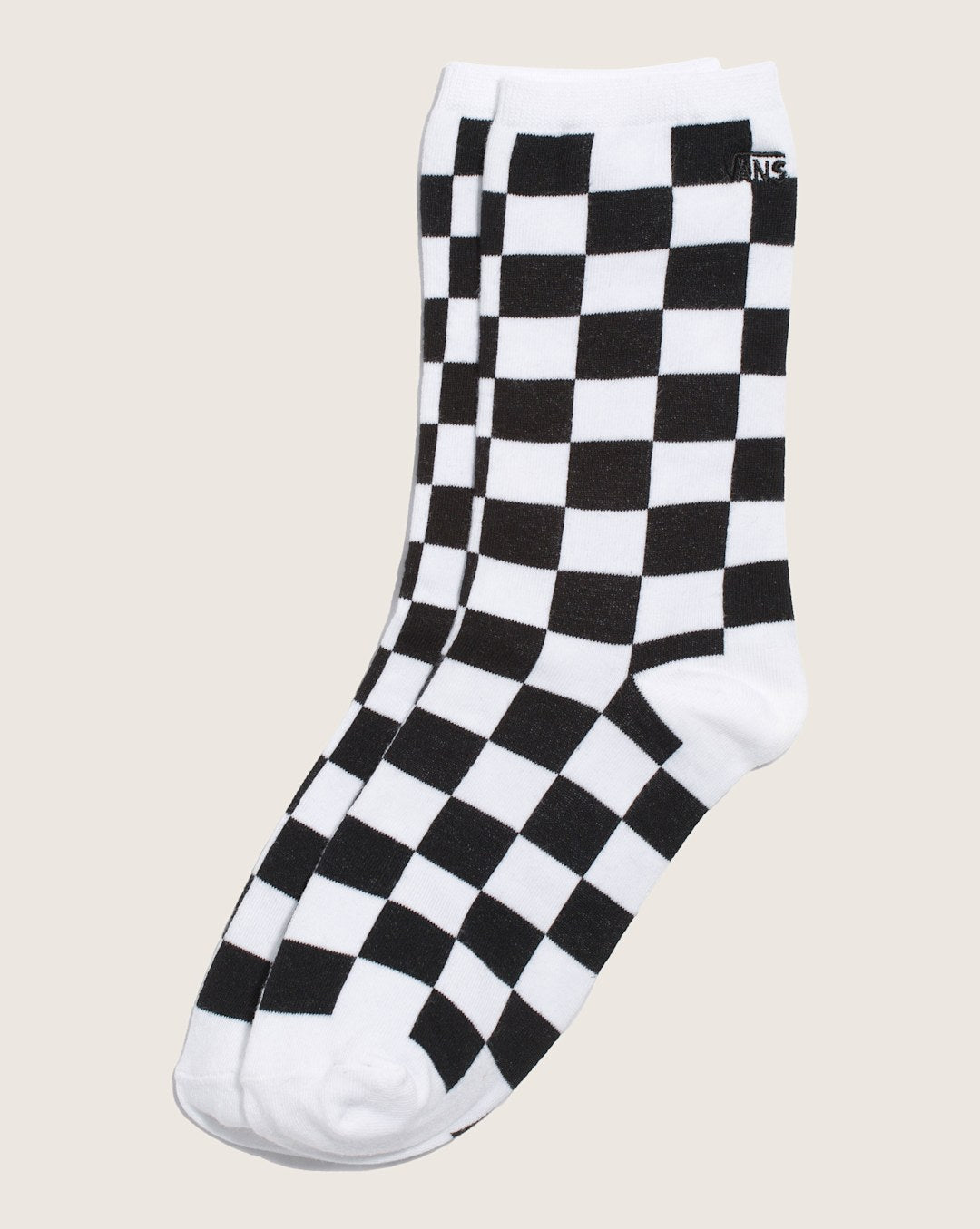Vans Ticker Crew Socks in Checkerboard Black / White