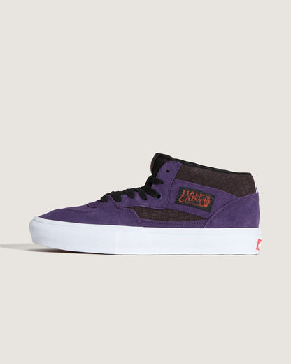 Vans Skate Half Cab Shoe in Croc Grape Purple