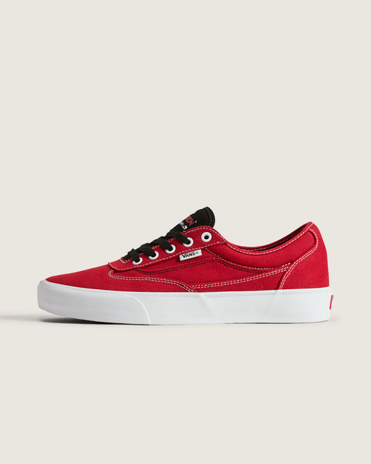 Vans Skate Curren Caples Shoe in Red / White