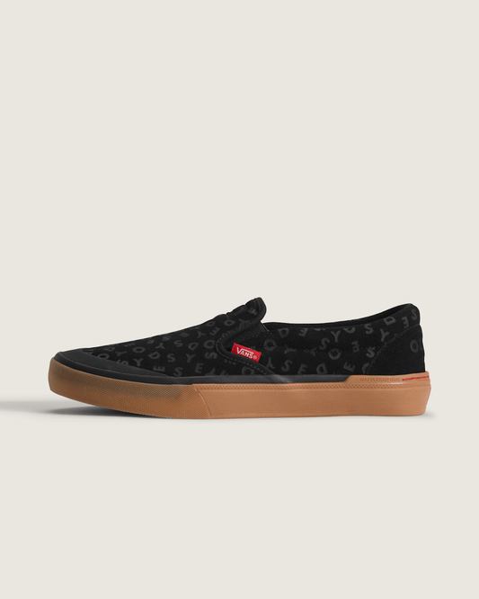 Vans Vans X Odyssey BMX Classic Slip-On WaffleCup Shoe in Odyssey Black / Red