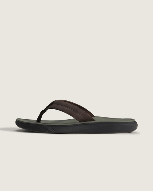 Vans Seabrook Sandal in Demitasse Brown / Grape Leaf Green