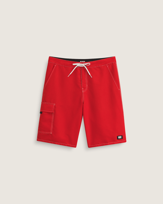 Vans Voyage Long Cargo Boardshorts in Racing Red