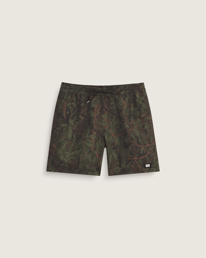 Vans Primary II Elastic Printed Boardshorts in Obsidian Fern Green