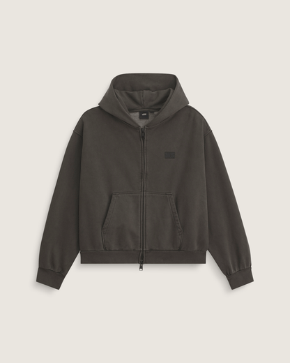 Vans Premium Zip Hoodie in Faded Black