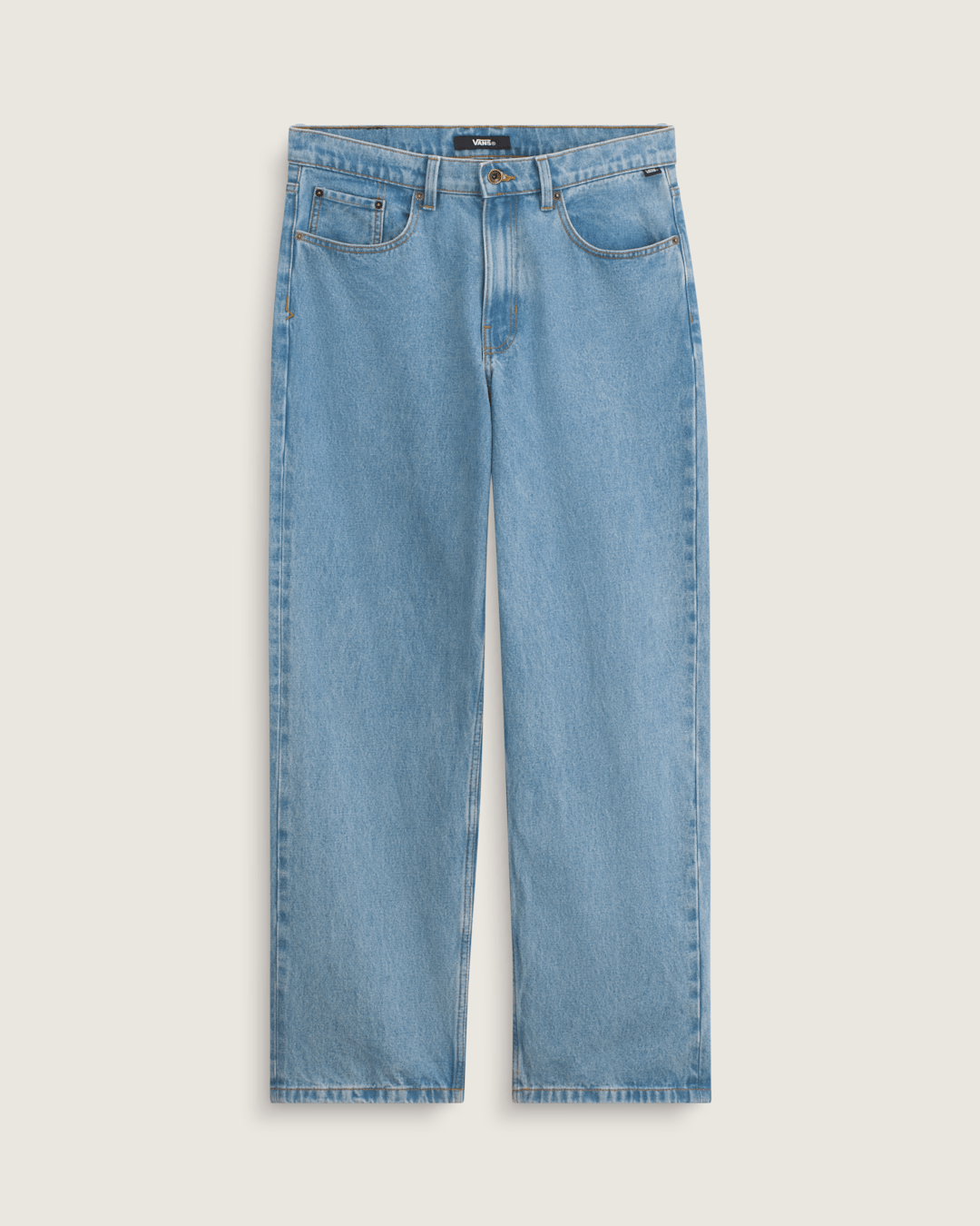 Vans Check-5 Loose Denim Pants in Stonewash Blue