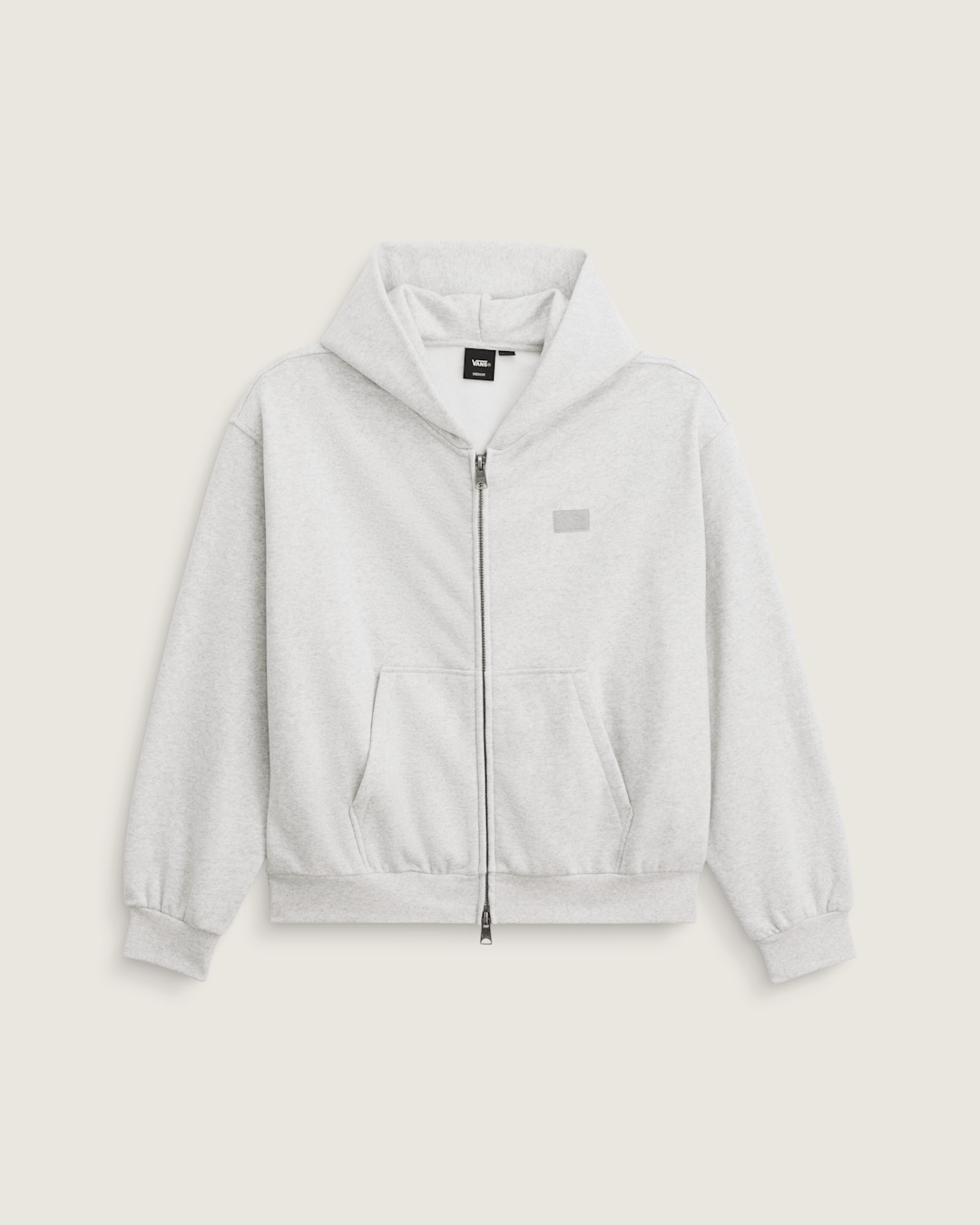 Vans Premium Zip Hoodie in Ash Heather Grey