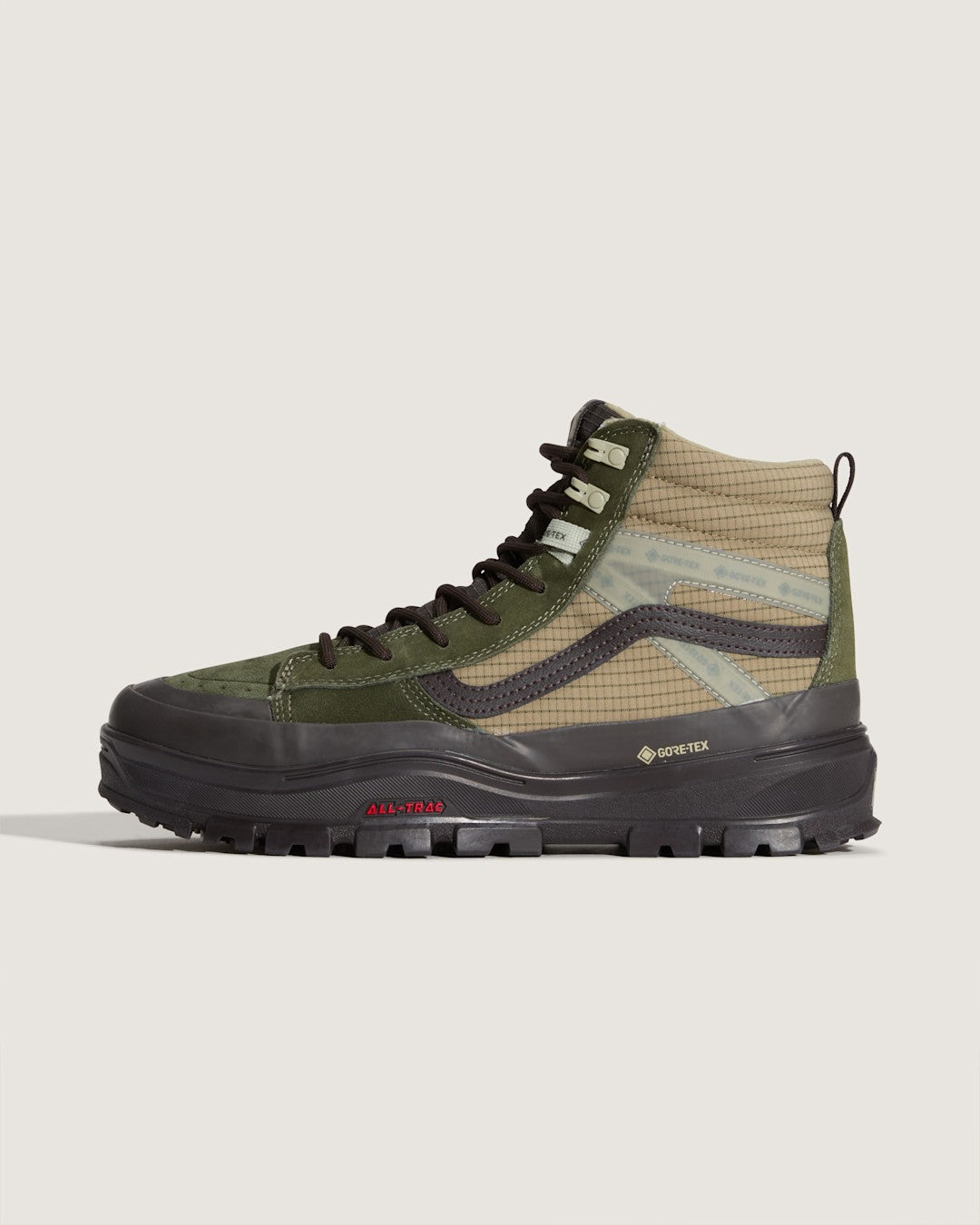 Vans Sk8-Hi GORE-TEX Insulated Shoe in Dark Green / Dark Brown