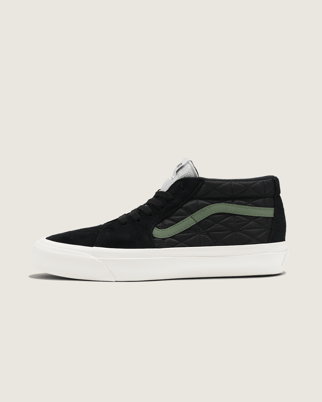 Vans Premium Sk8-Mid Shoe in Black / Green