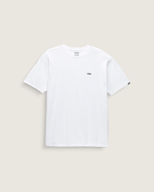 Vans Left Chest Logo T-Shirt in White / Black