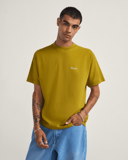 Vans Thanks For Surfin T-Shirt in Burnt Gold Yellow