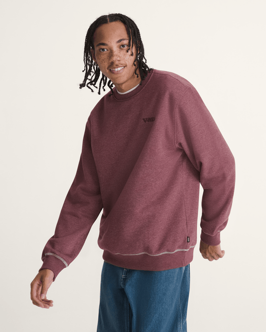 Vans Vans 66 Crew Sweatshirt in Port Royale Red