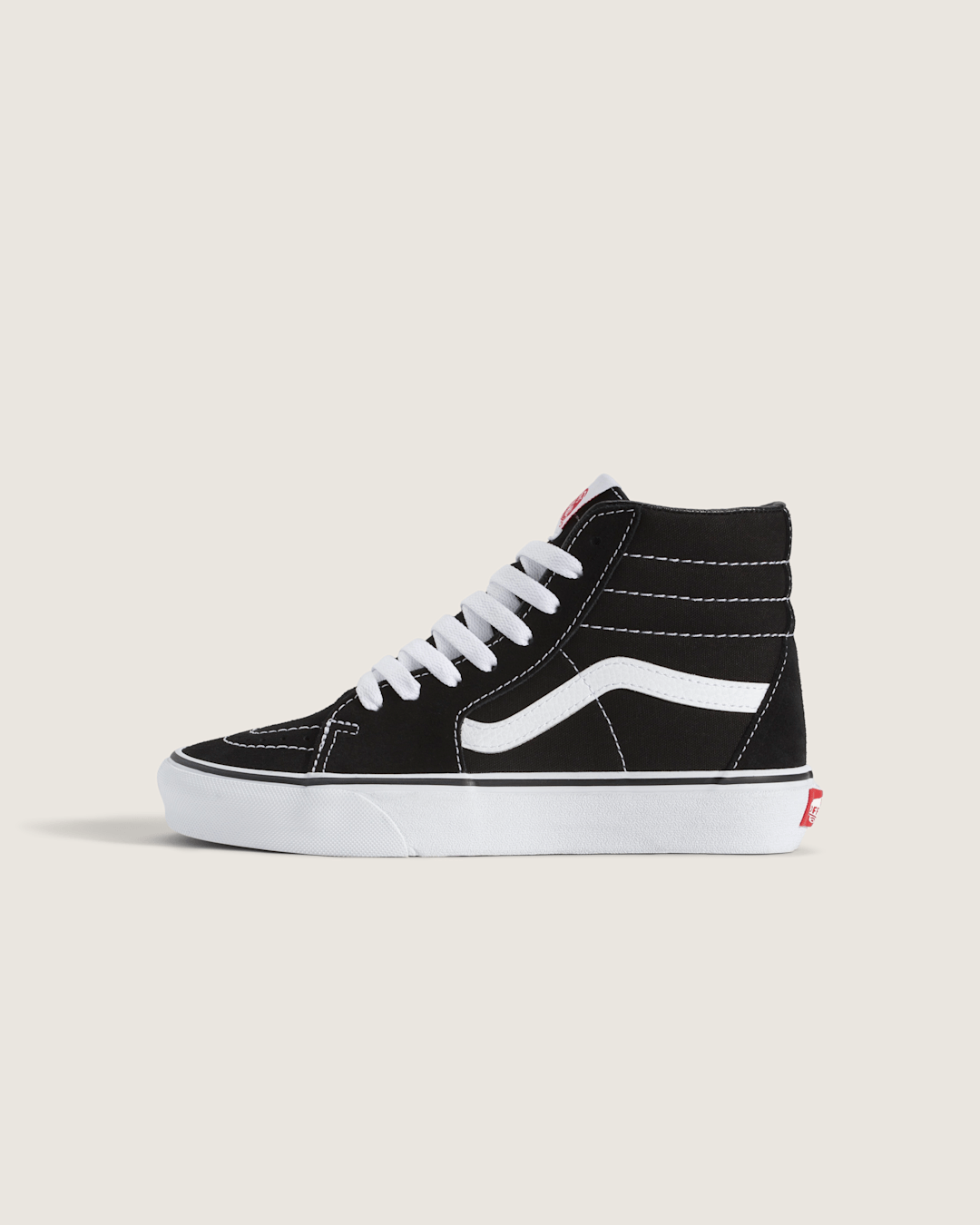 Vans Big Kids Sk8-Hi Shoe in Black / White