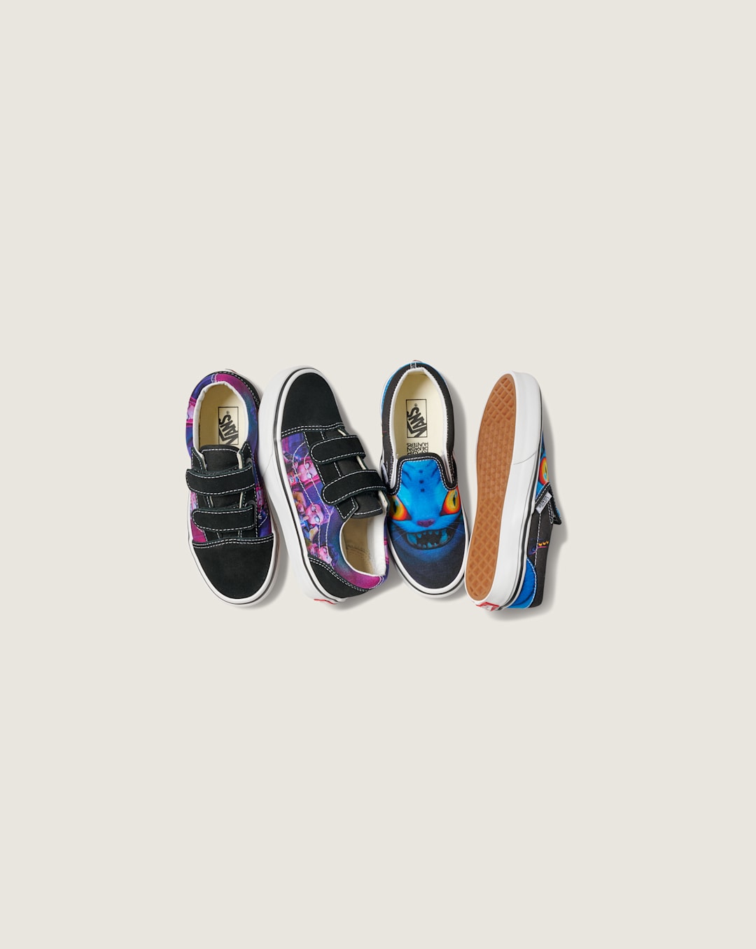 Vans KPop Demon Hunters x Vans Little Kids Classic Slip-On Shoe in Kpop Demon Hunters Black
