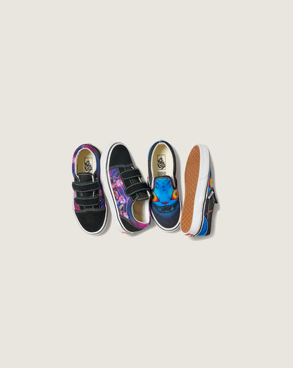 Vans KPop Demon Hunters x Vans Little Kids Classic Slip-On Shoe in Kpop Demon Hunters Black