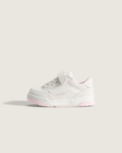 Vans Toddler Hylane V Shoe in Marshmallow White / Pink