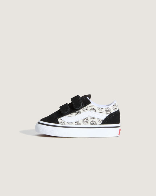 Vans Toddler Old Skool V Shoe in Black / White