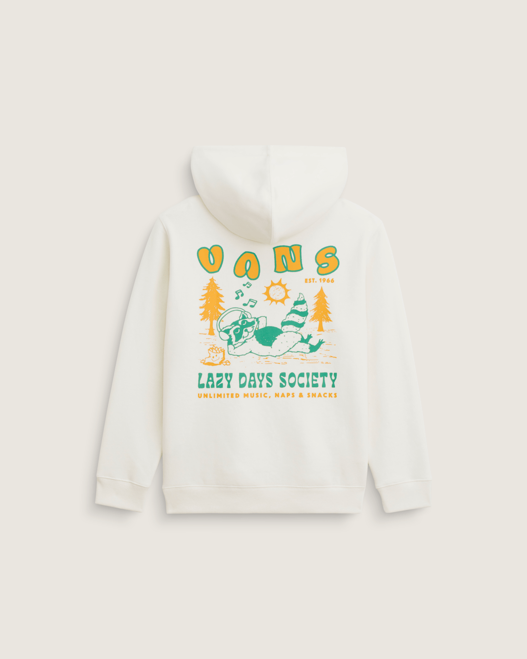 Vans Kids Lazy Daze Pullover Sweatshirt in Marshmallow White