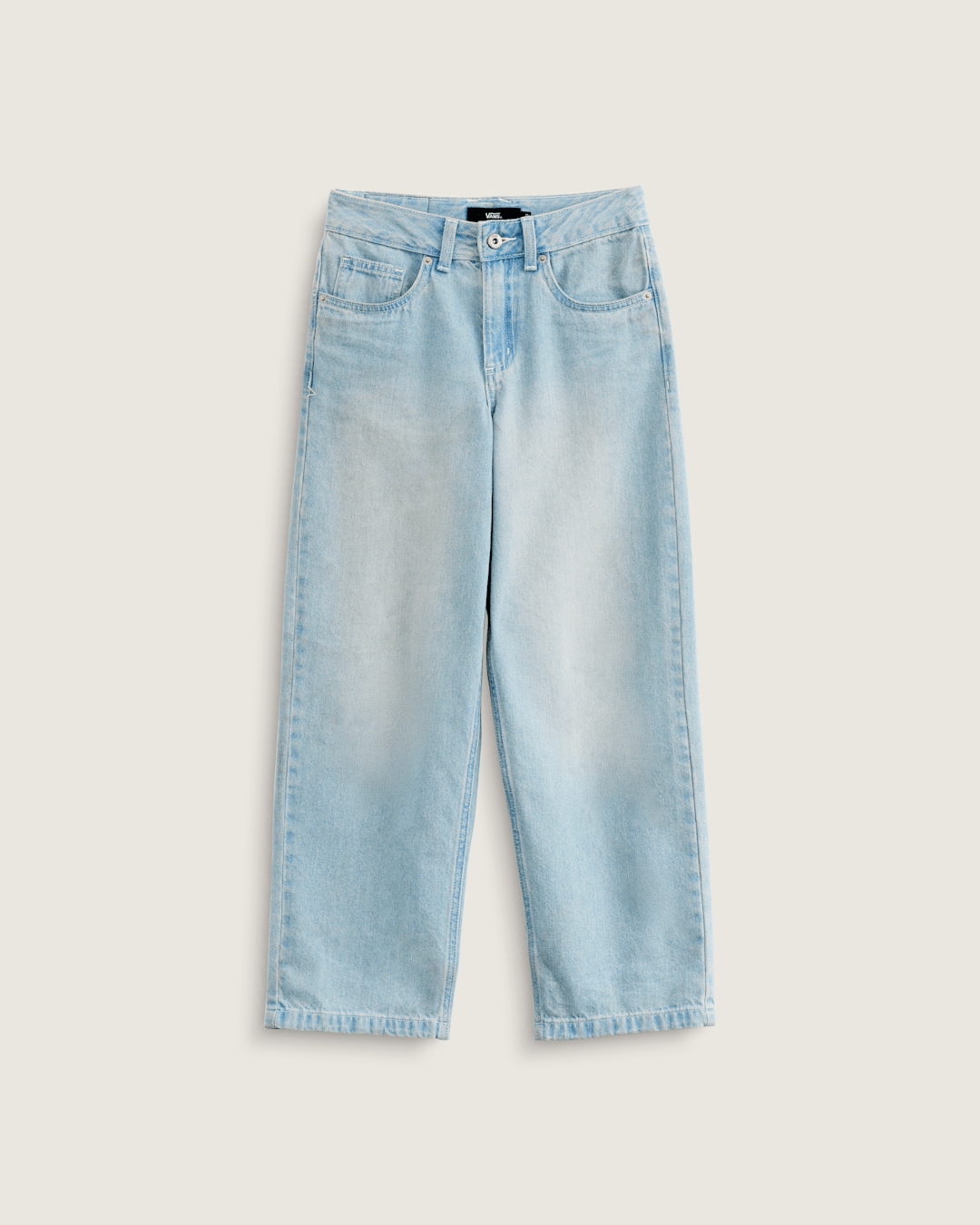 Vans Kids Sirelle Denim Puddle Pants in Light Stonewash Blue