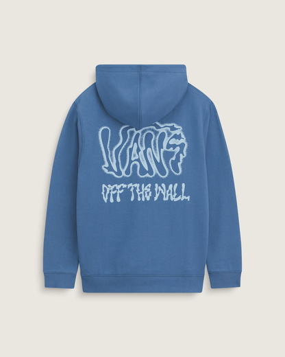 Vans Kids Rippled Zip Hoodie in True Navy Blue