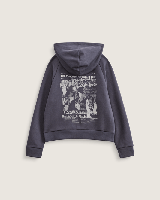 Vans Kids Greatest Hits Zip Hoodie in Asphalt Grey
