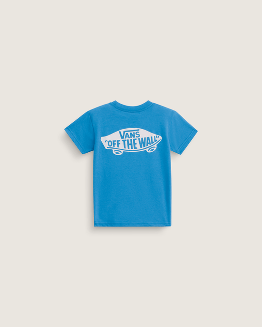 Vans Little Kids Double Standard T-Shirt in Bright Azure Blue