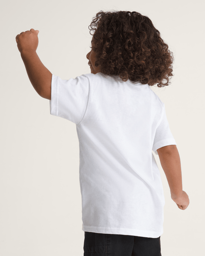 Vans Little Kids Keep on Pushing T-Shirt in White