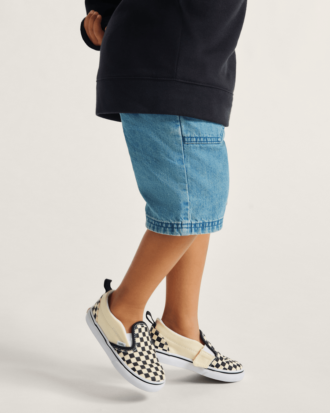 Vans Little Kids Blair Denim Shorts in Stonewash Blue