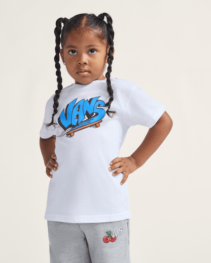 Vans Little Kids Vans Sk8 T-Shirt in White